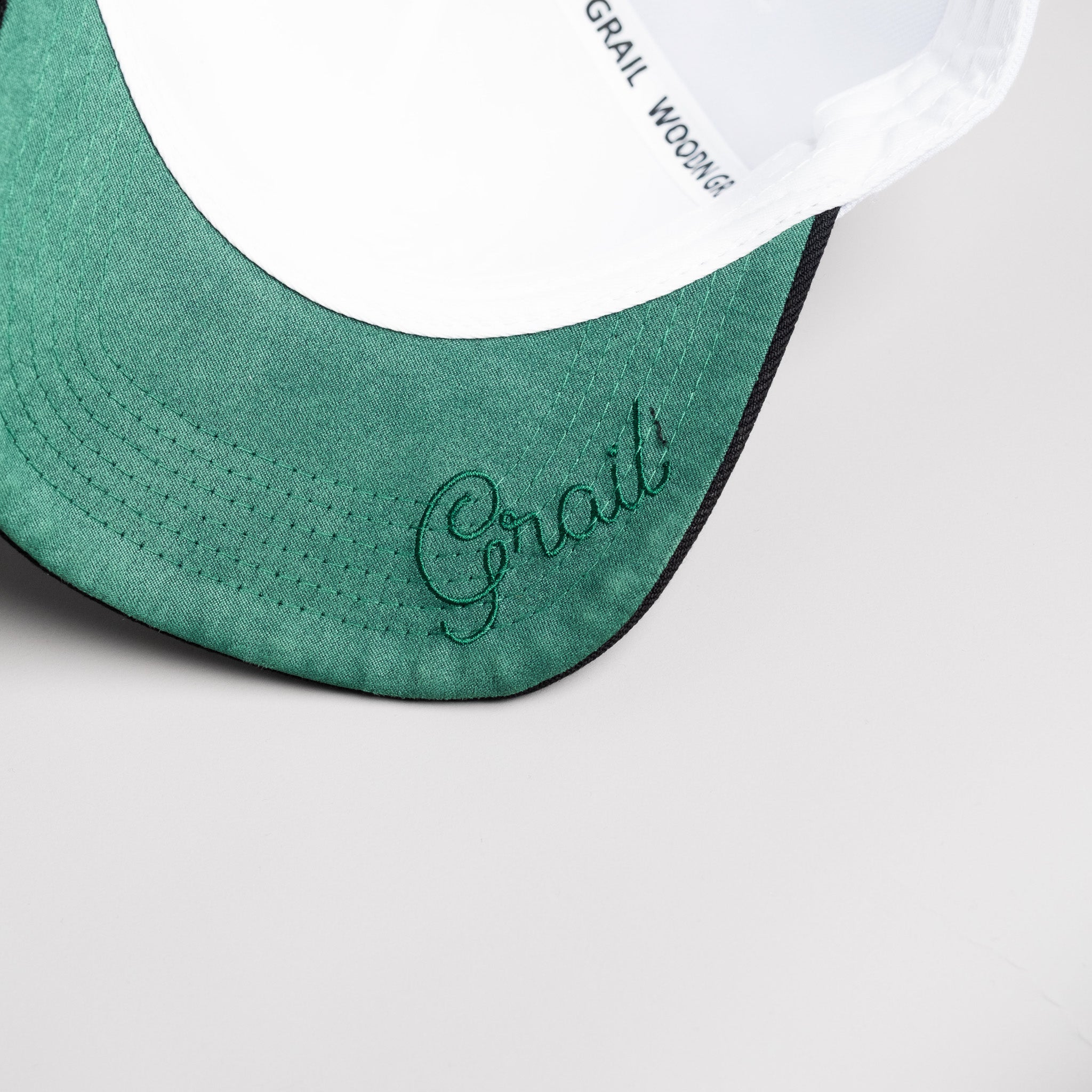 Michigan State Spartans Hat White & Black Color Splash Snapback - Underbrim Detail