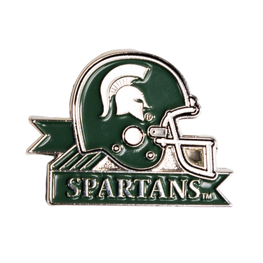Michigan State Spartans Helmet Pin Officially Licensed Collectible - Product Front