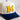 Michigan Wolverines Hat Cream and Navy Suede Stadium Patch Snapback - Front Detail