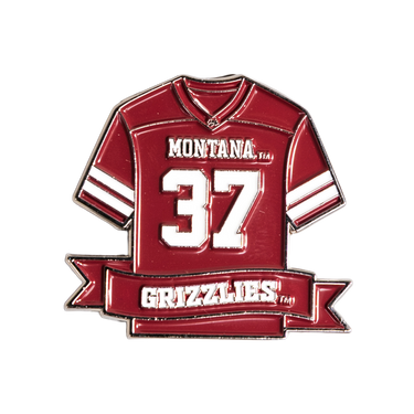 Montana Grizzlies Jersey Pin Officially Licensed Collectible - Product Front