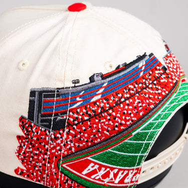 Nebraska Cornhuskers Hat Cream & Red Home Crowd Snapback - Stadium Detail