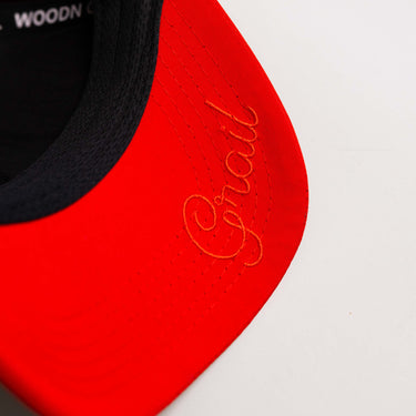 Nebraska Cornhuskers Hat Red Tee Box Performance Rope - Underbrim Detail