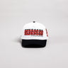 Nebraska Cornhuskers Hat White & Black Corduroy Stadium Pulse Snapback - Front Panel