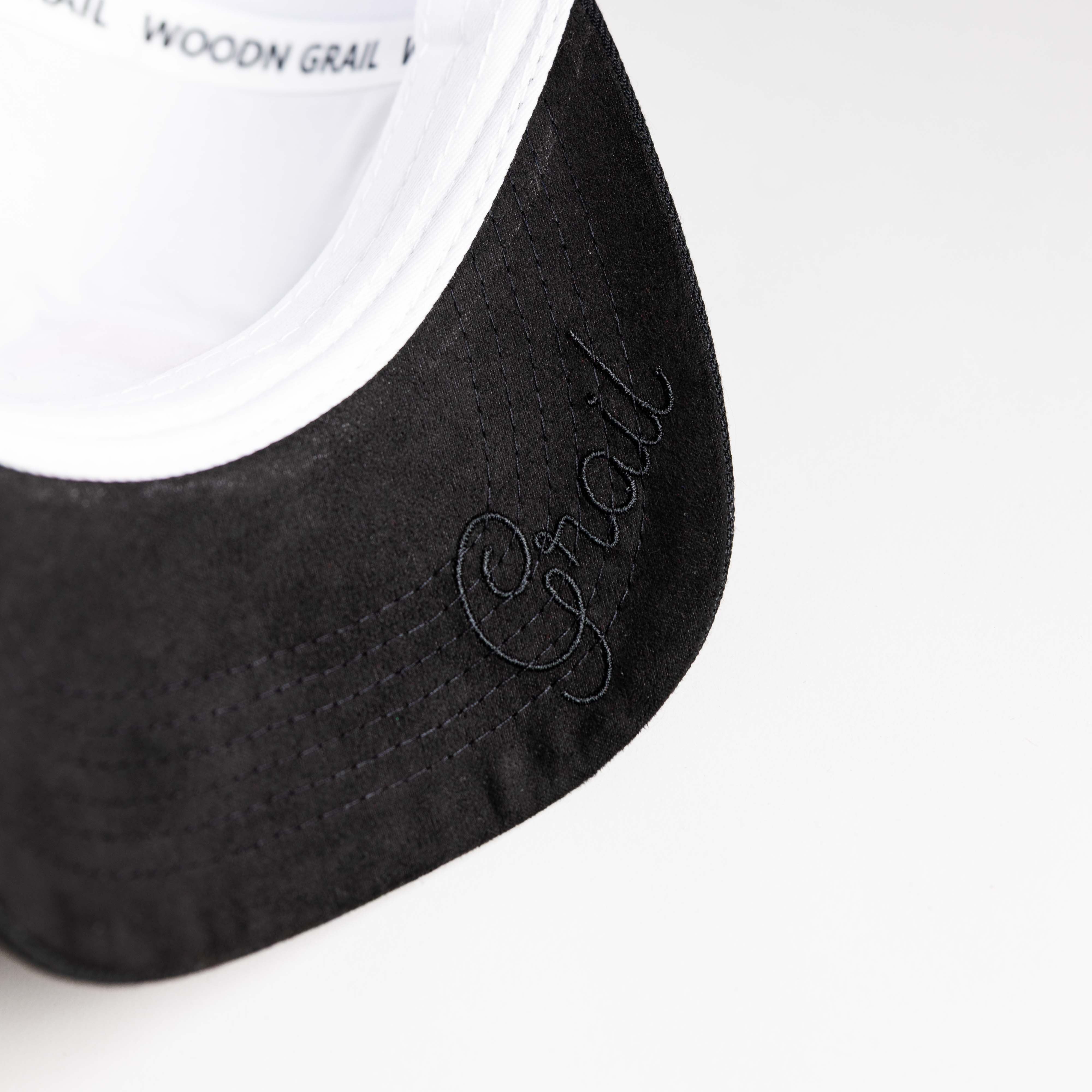Ohio State Block O Color Splash Hat White & Black Snapback - Underbrim Detail