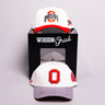 Ohio State Buckeyes 2 Hat Bundle Cream Script & Block O - Front Panel