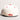 Ohio State Buckeyes Hat Cream & Red Block O Fitted - Back View