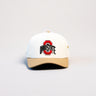 Ohio State Buckeyes Hat Cream & Tan Jobsite Snapback - Front Panel