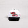 Ohio State Buckeyes Hat White & Black Corduroy Stadium Pulse Snapback - Front Panel