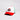 Ohio State Buckeyes Helmet Hat White Red Suede Brim Leaf Stickers Snapback - Angled View