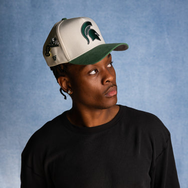 Michigan State Sun Fade / Cream & Green