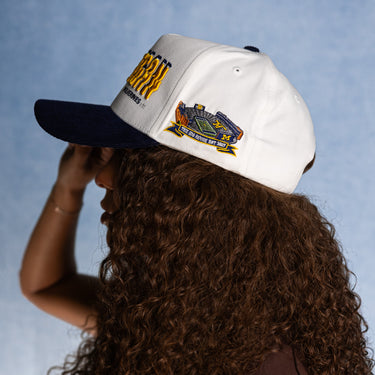 Michigan Stadium Pulse / White & Navy Blue Corduroy