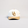 Oregon Ducks Hat Cream & Tan Jobsite Snapback - Front Panel