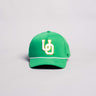 Oregon Ducks Hat Green & Yellow Tee Box Performance - Front Panel
