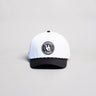 Oregon Ducks Hat White & Black Tee Box Performance - Front Panel