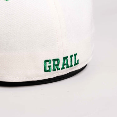 Oregon Ducks Hat White & Green Autzen Fitted - Back View