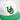 Oregon Ducks Hat White & Green Autzen Fitted - Front Detail