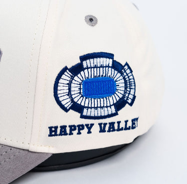 Penn State Nittany Lions Hat Cream & Grey Happy Valley - Stadium Detail