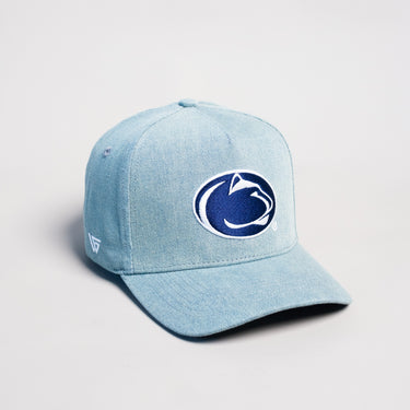 Penn State Nittany Lions Hat Denim Snapback - Angled View