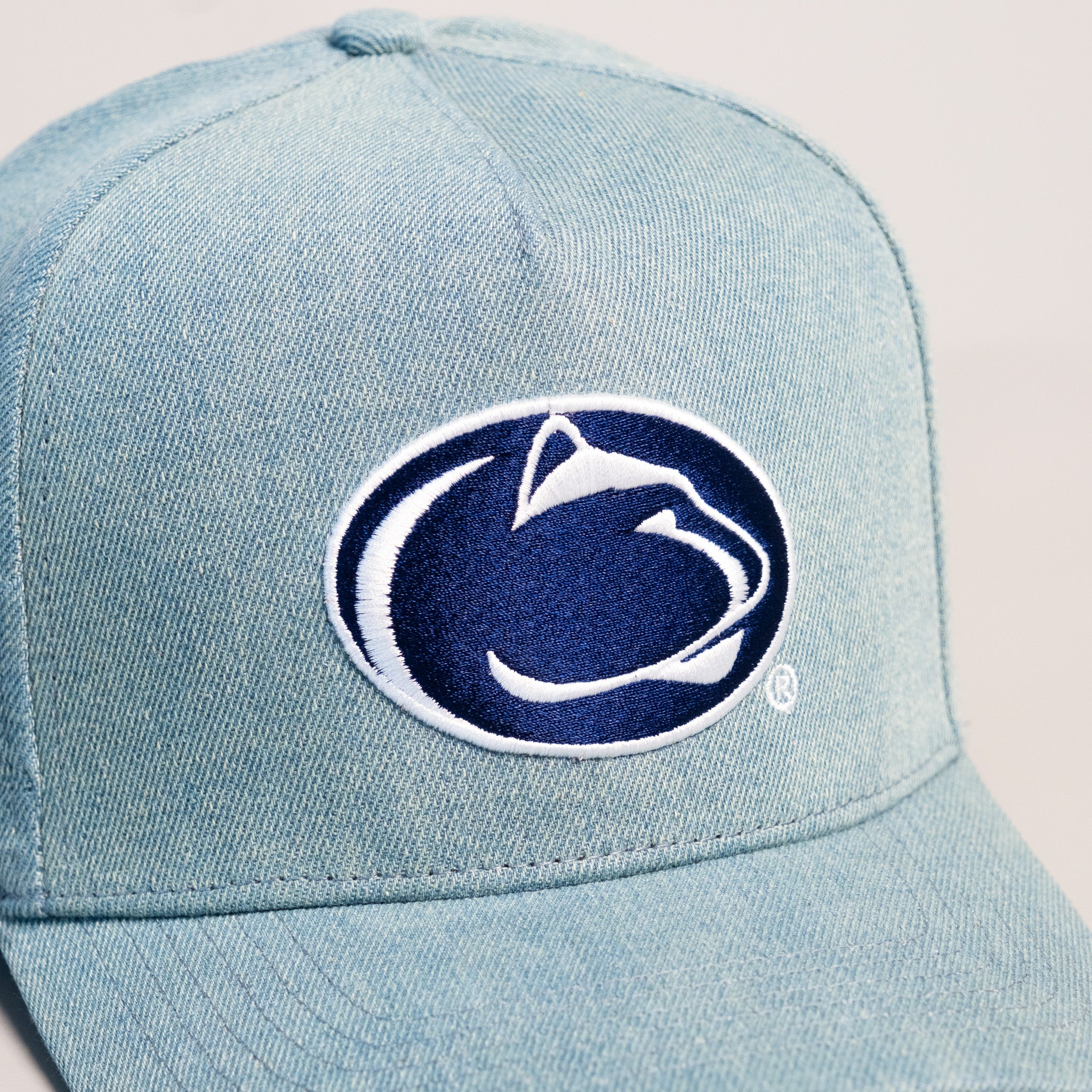 Penn State Nittany Lions Hat Denim Snapback - Front Detail