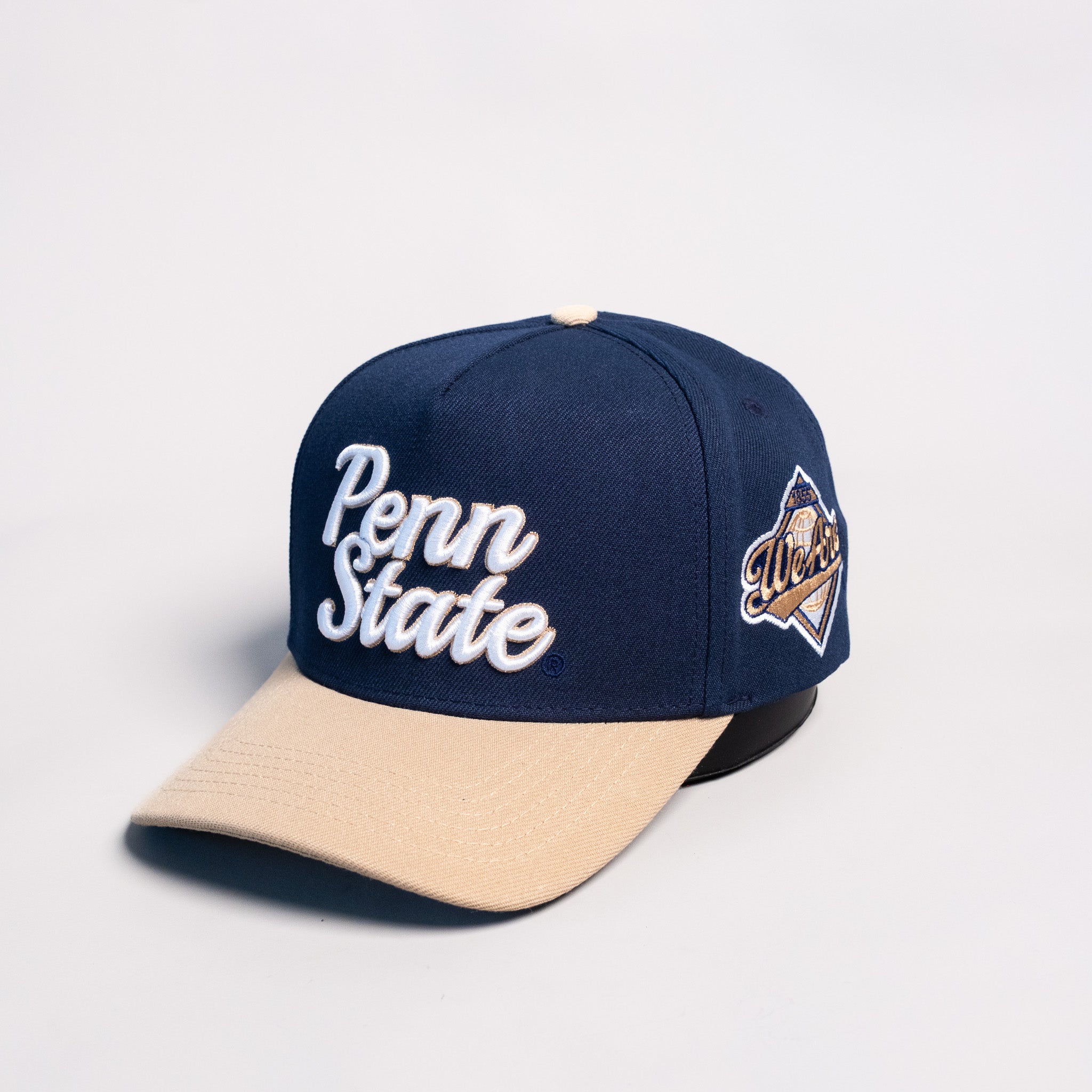 Penn State Nittany Lions Hat Navy Beige We Are - Angled View