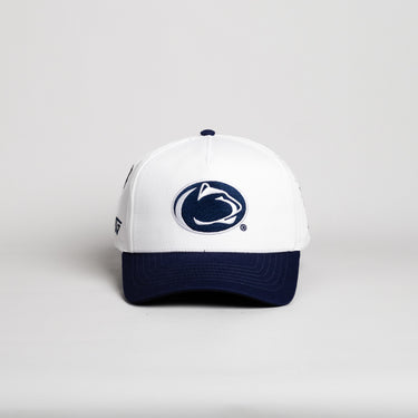 Penn State Nittany Lions Hat White & Navy Beaver Stadium - Front Panel