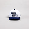 Penn State Nittany Lions Hat White & Navy Corduroy Stadium Pulse Snapback - Front Panel
