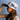 Penn State Nittany Lions Hat White & Navy Script Shrine - On Model Lifestyle B