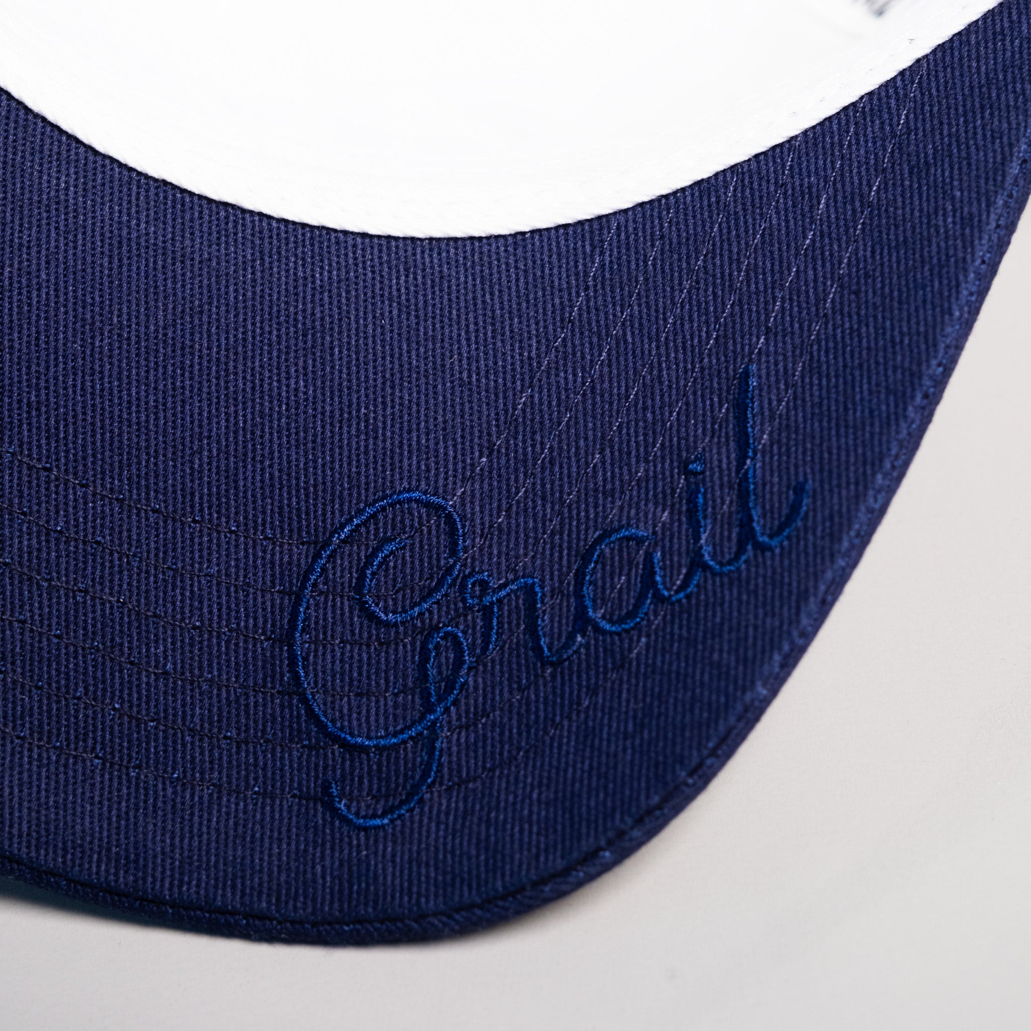 Penn State Nittany Lions Hat White Navy Shrine - Underbrim Detail