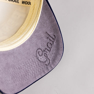 Penn State Nittany Lions National Champions Hat Cream Cotton Navy Brim Snapback - Suede Underbrim Detail