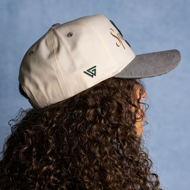Michigan State Spartans Script / Cream & Grey Suede