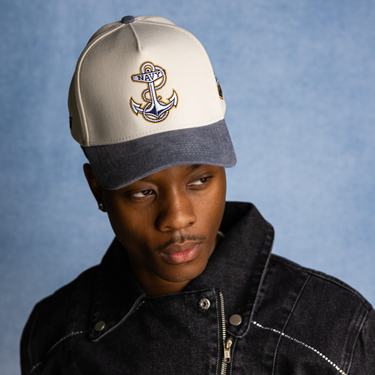 Navy Sun Fade / Cream & Navy Blue