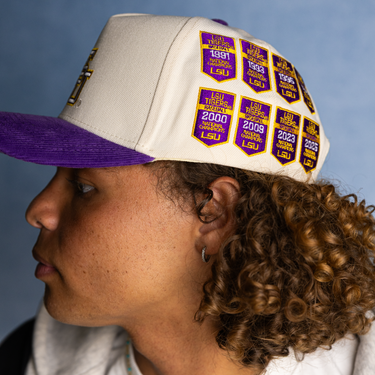 LSU Baseball Banners / Cream & Purple