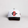 San Diego State Color Splash Hat White & Black Snapback - Front Panel