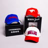 SMU Mustangs 3 Hat Bundle Royal Blue Red & White Dallas - Front Panel
