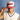 SMU Mustangs Hat Cream & Red Sun Fade Snapback - On Model Lifestyle B