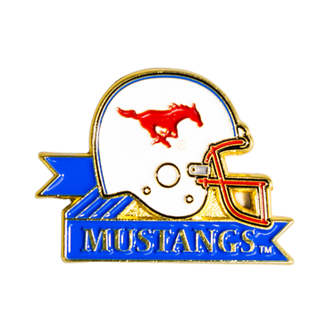 SMU Mustangs Helmet Pin Officially Licensed Collectible - Product Front