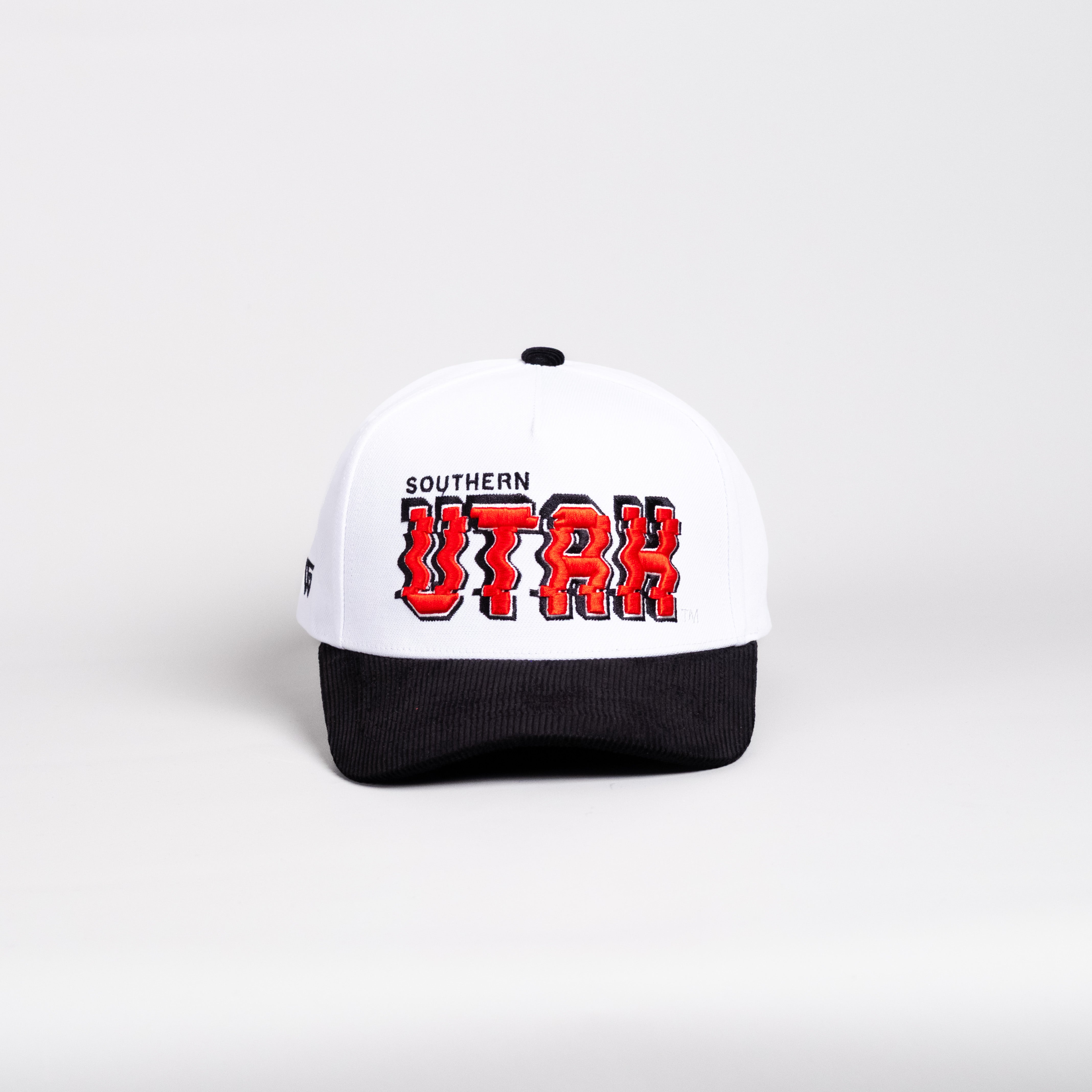 SUU Thunderbirds Hat White & Black Stadium Pulse - Front Panel