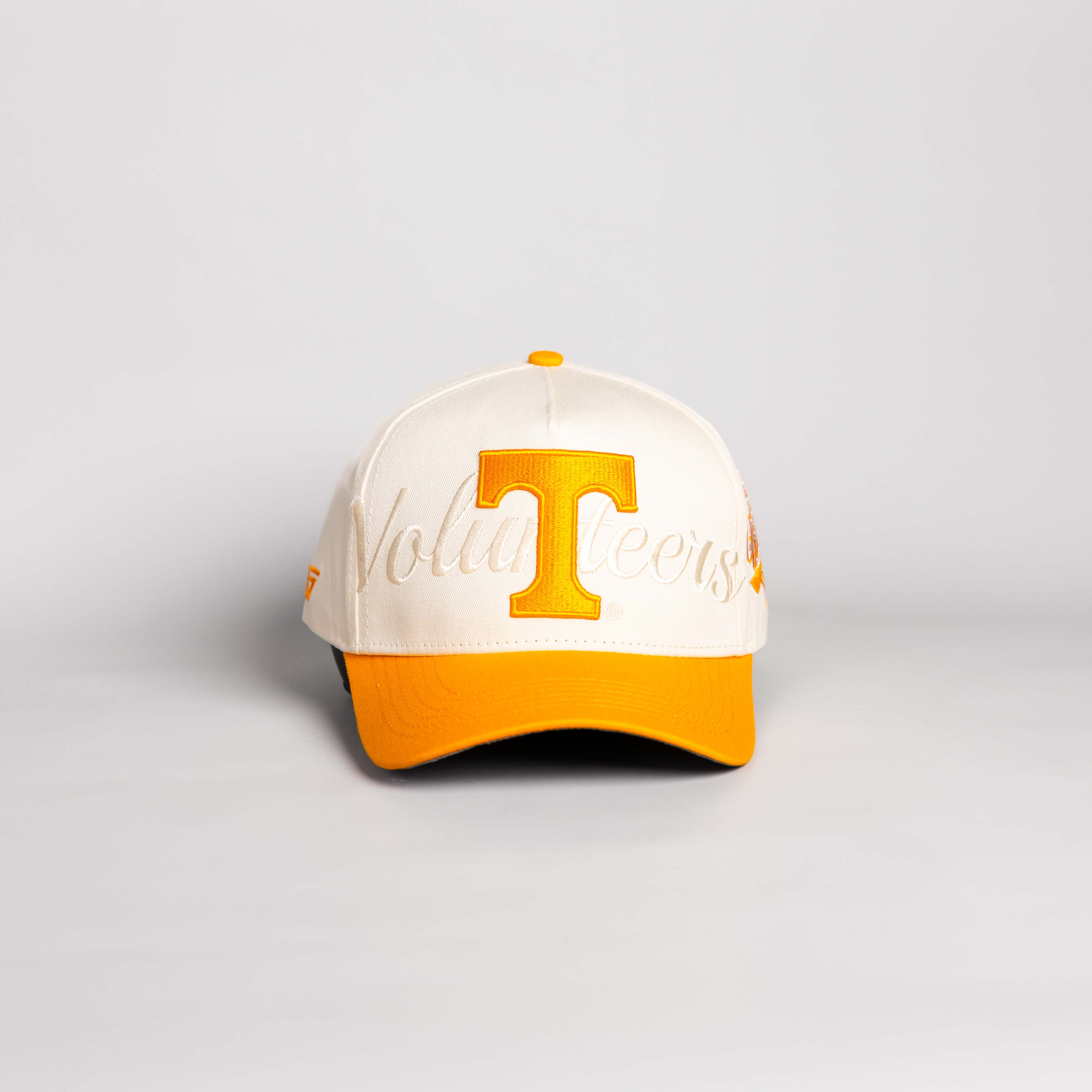 Tennessee Volunteers Hat Cream and Orange Script - Front Panel