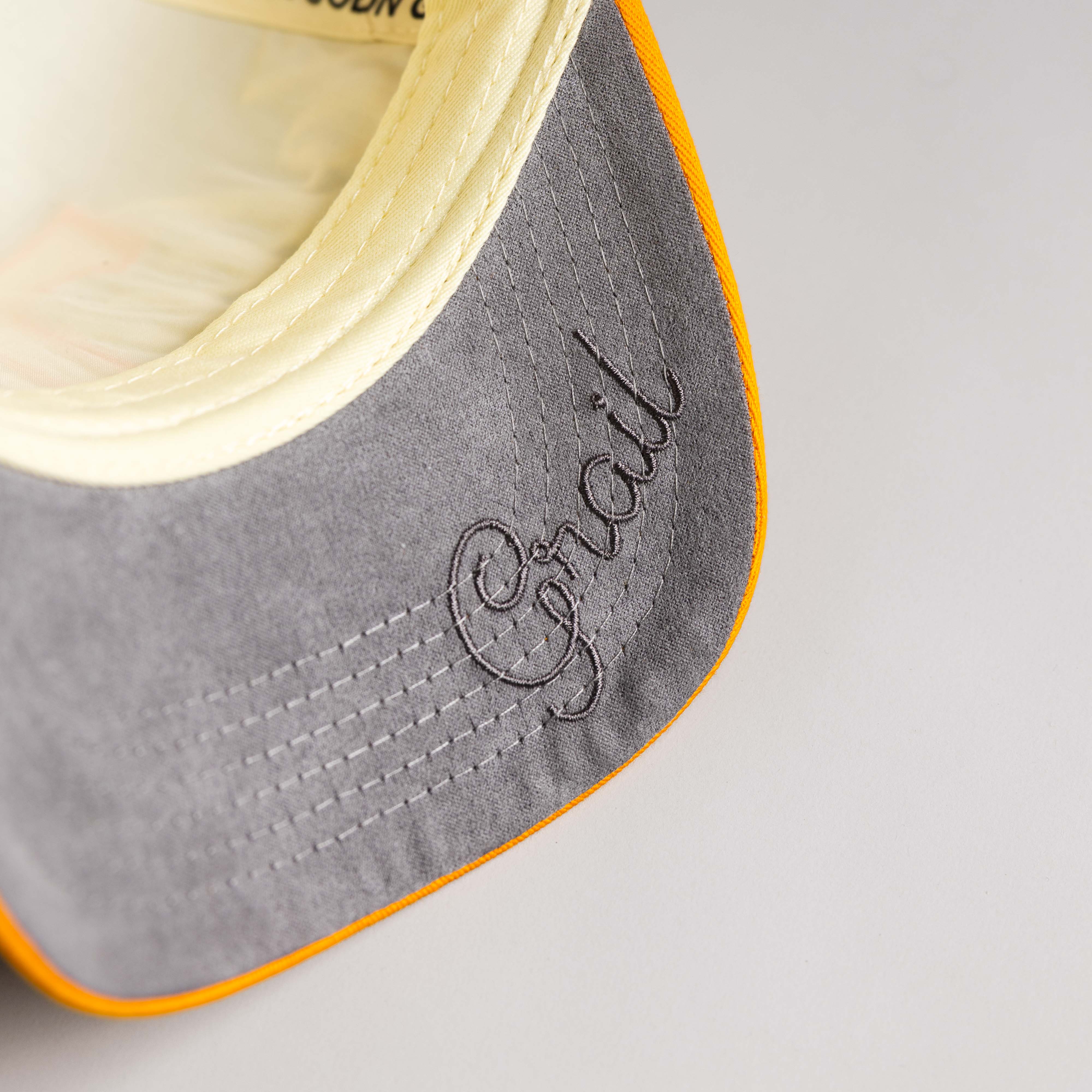 Tennessee Volunteers Hat Cream and Orange Script - Underbrim Detail