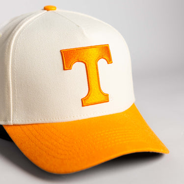 Tennessee Volunteers Hat Cream & Orange Sun Fade - Front Detail