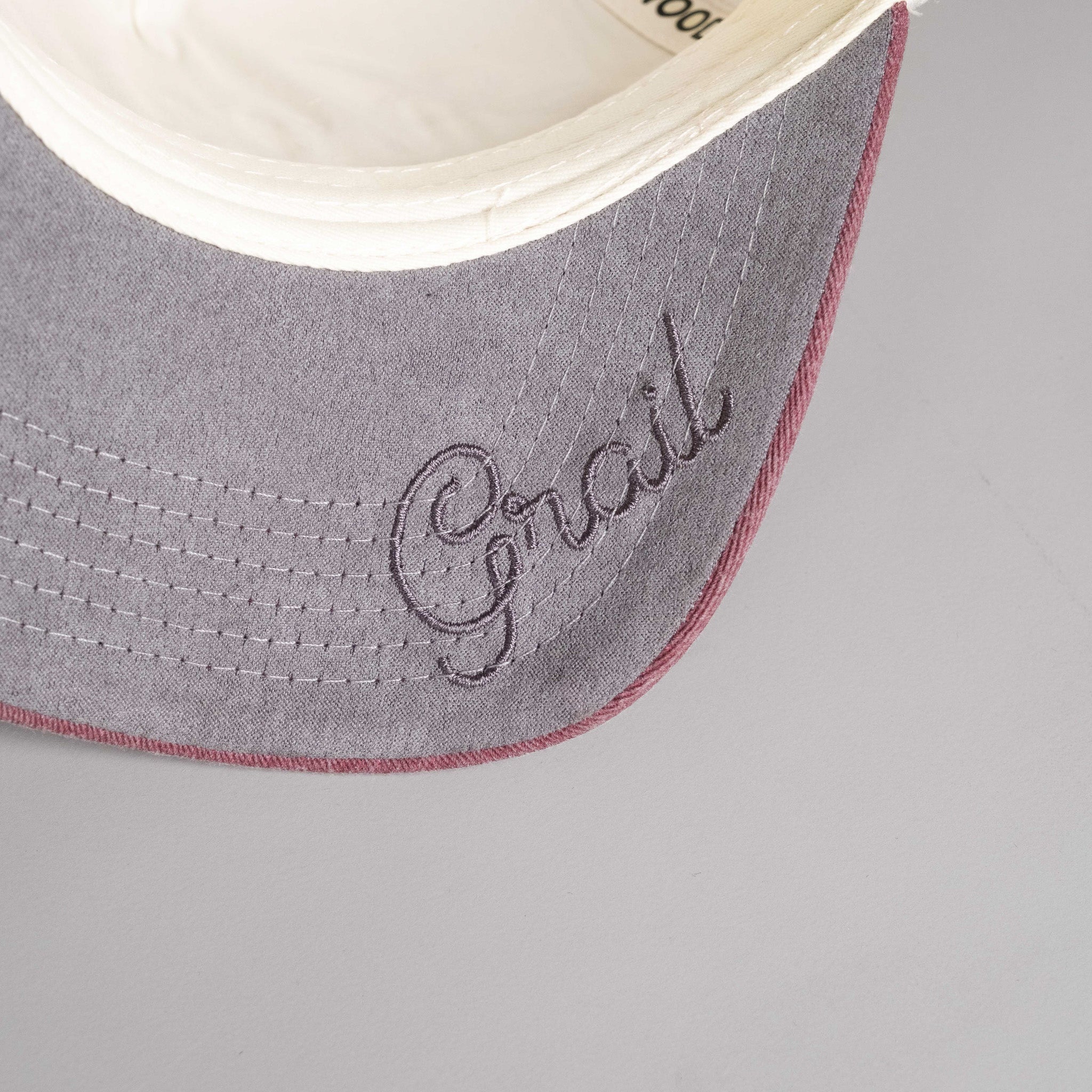 Texas A&M Aggies Hat Cream & Maroon Sun Fade Snapback - Underbrim Detail