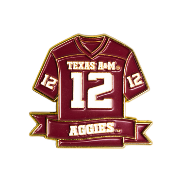 Texas A&M Aggies Jersey Pin Officially Licensed Collectible - Product Front
