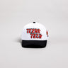 Texas Tech Red Raiders Hat White & Black Corduroy Stadium Pulse Snapback - Front Panel