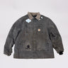 Thrifthood x Woodn Grail BYU Carhartt Chore Coat Washed Grey 2XL - Front Panel