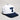 Tonga Hat White Navy Block T Snapback - Angled View