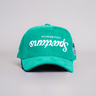 Upside Down Michigan State Spartans All Green Corduroy Hat - Front Panel