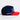 USA Shooting Star Hat Navy & Red Corduroy Snapback - Angled View
