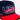 USA Shooting Star Hat Navy & Red Corduroy Snapback - Front Detail