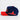 USA Shooting Star Hat Navy & Red Corduroy Snapback - Side Star Embroidery