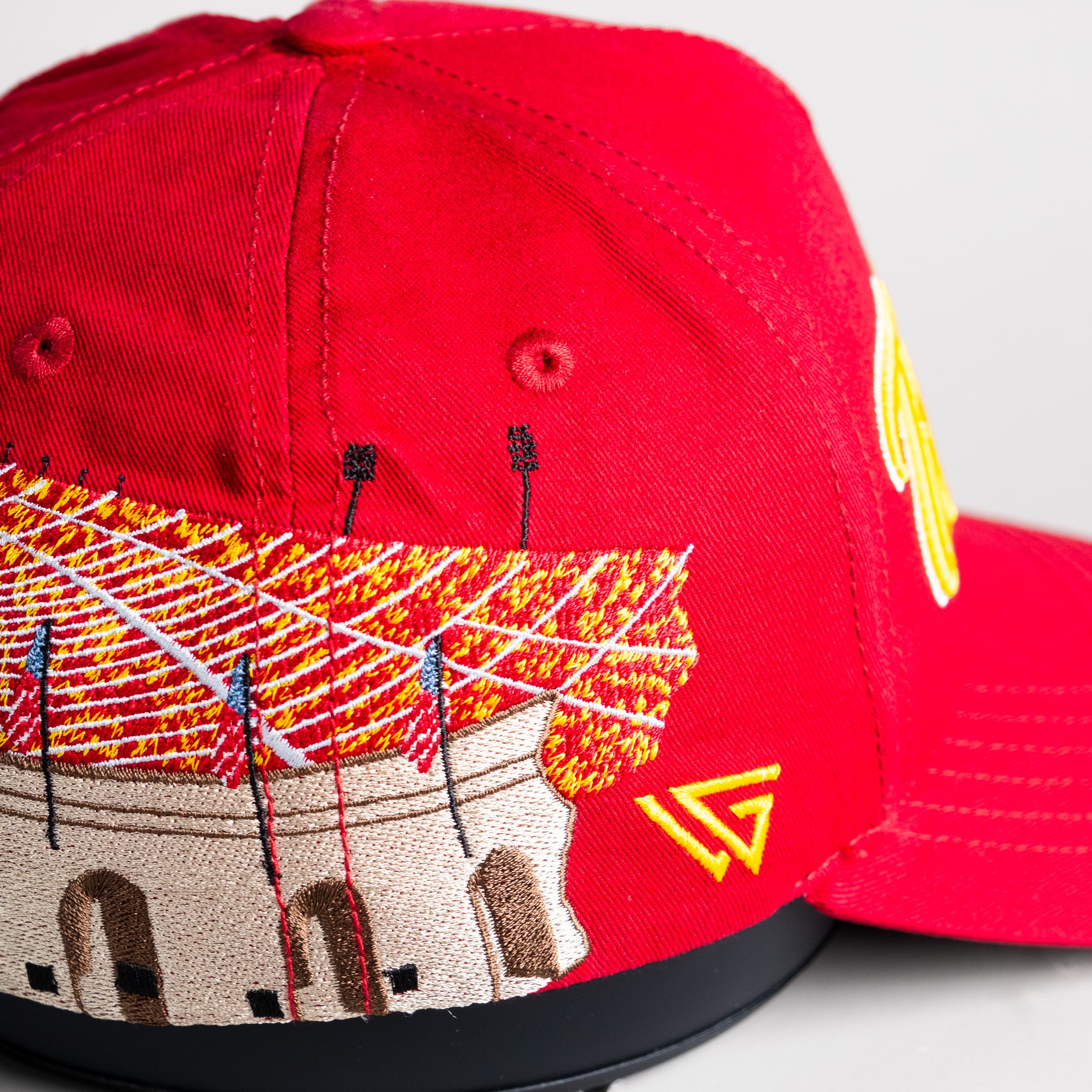 USC Trojans Hat Cardinal Memorial Coliseum Snapback - Stadium Detail B